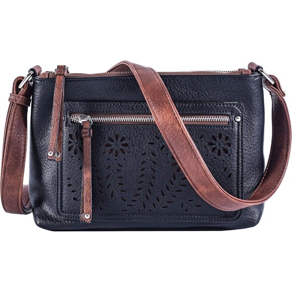 Concealed Carry Crossbody Bag Faux Leather Compact with...